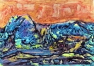 Abstract artist Yuri Lushnichenko - Blue Mountains